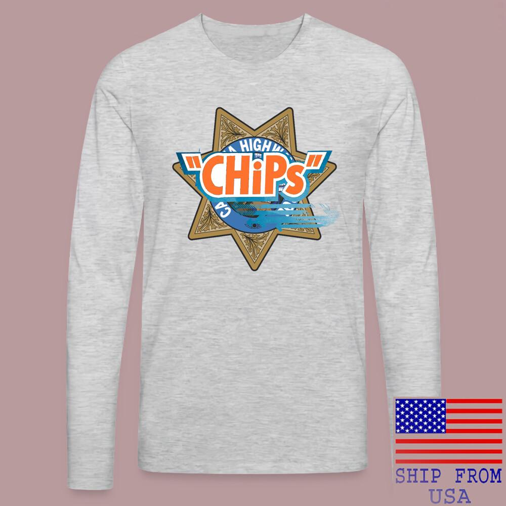 Chips Retro Police Movie Grey Size S2XL Unisex T-Shirt M