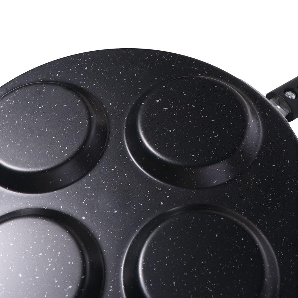 Round Breakfast Egg Pan Divided Egg Frying Pan Multifunctional Egg Ham Pans  Burger Shop