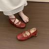 Fashion Summer New Style Popular Butterfly-knot Flats Mary Janes Women Comfort Soft Sole Ladies Elegnat Square Toe Dress Ballets Shoes