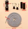 1 Set Strong Elastic Band Sweatpants Waist Drawstring Strap with Cord Lock Stopper DIY Sewing Band Accessories