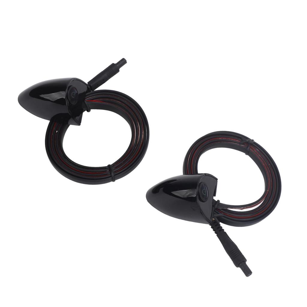 1 Pair Car Side View Camera AHD 1280 X 720 720P Wide Angle Waterproof Side View Reverse Back Up Camera for Vehicle