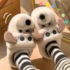 Puppy cotton slippers women's winter new bag and indoor home cute plush slippers women's winter