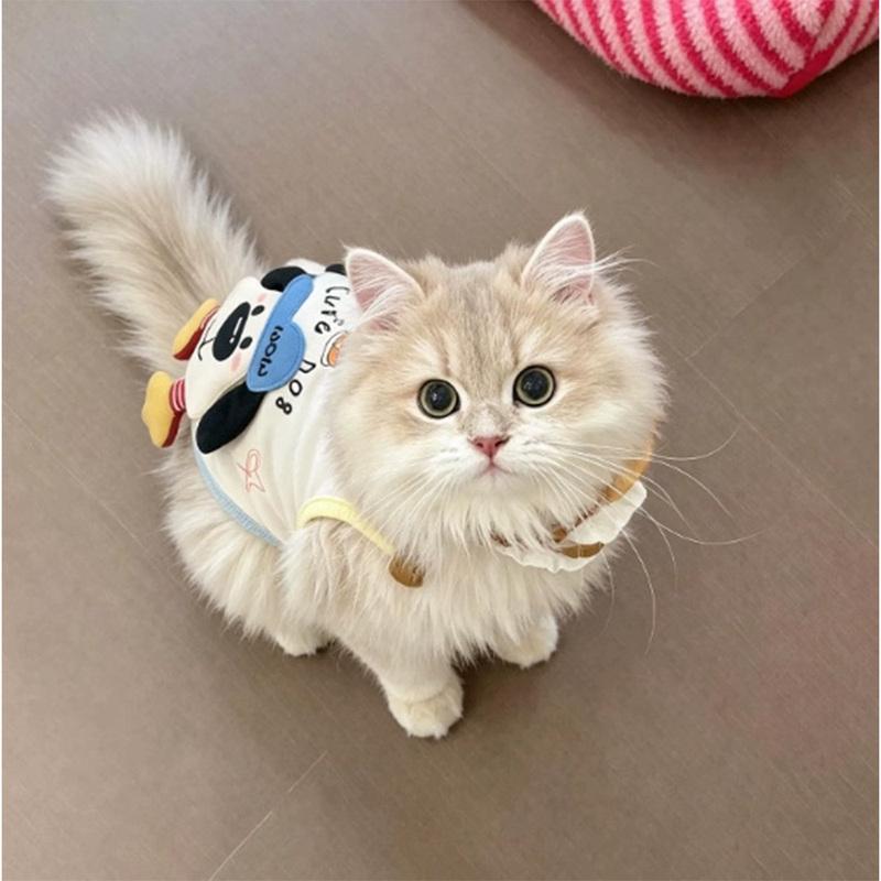 Summer Cute Clothes for Dogs Cats Vest Spring Pets Clothing Cat Small Dog Cooling Vest Doggy Kitty Bichon Pet Apparel Supplies