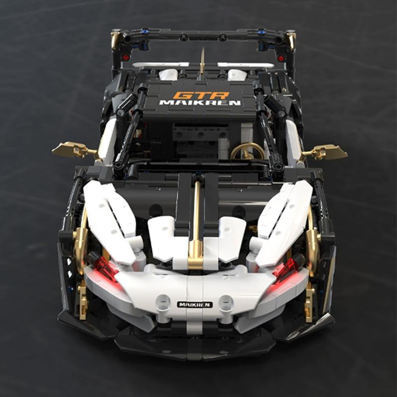 MOC City Luxus Technik GTR Super Race Sport Speed Car Baustein Ziegel Modell Spielzeug Weihnachtsgeschenke für Kinder Junge Erwachsene