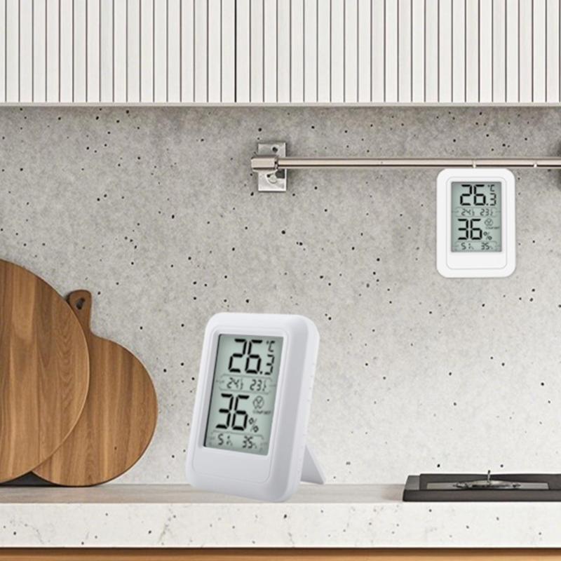 High Precisions Indoor Thermometers Hygrometer Fast Responses Double Display Humidity Temperature Monitor Easy Read