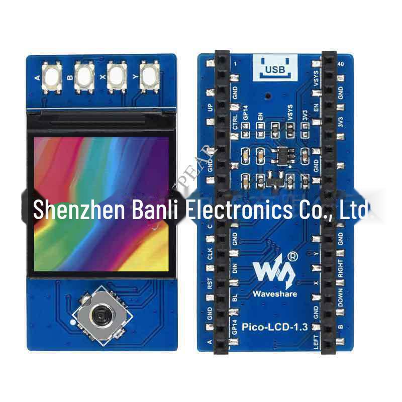 Raspberry Pi Pico 1,3" LCD-Display, 65K Farben, 240×240 Pixel