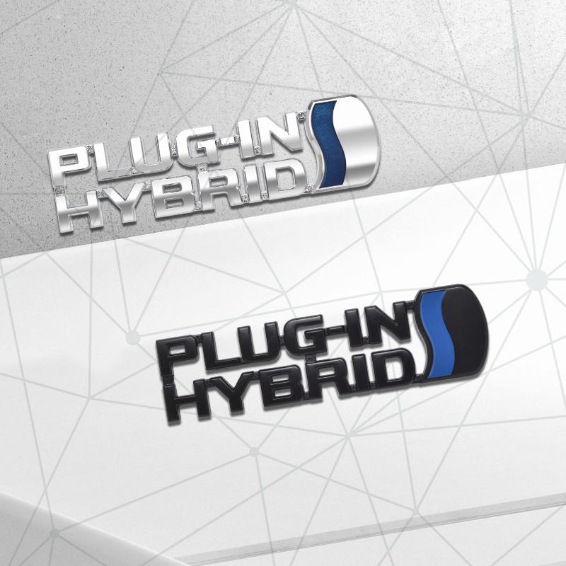Badge Ibrido Plug-in in Metallo 3D per Auto Adesivo Emblema Bagagliaio Posteriore Auto DECORAZIONE LOGO Per Toyota RAV4 Corolla Yaris Camry Prius Levin C-HR