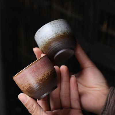 Ceramic Master Cup Household Teacup Chinese Zen Small Tea Tasting Cup Single Cup Retro Kung Fu Tea Set Tea Bowl