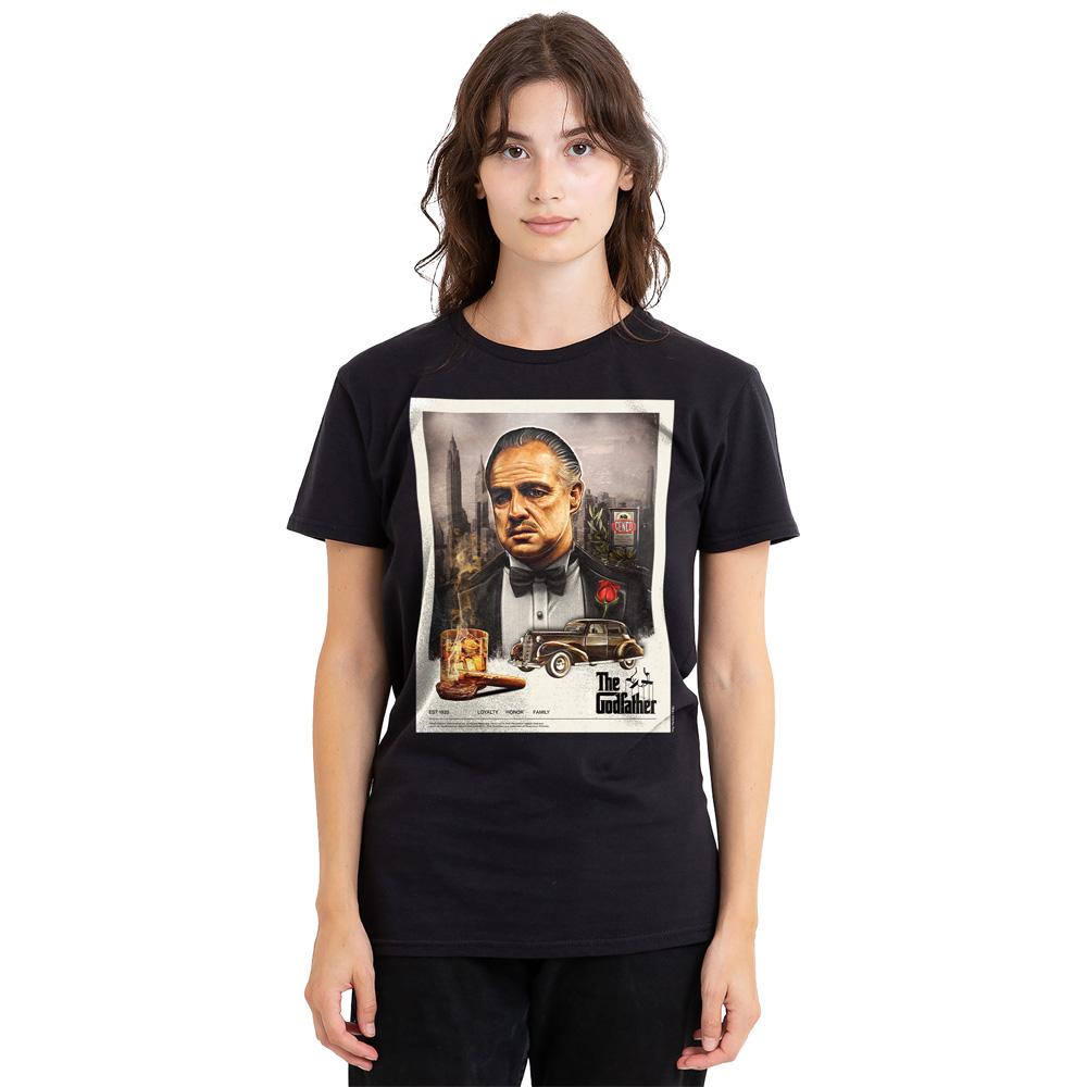The Godfather Unisex Adult Vintage Poster T-Shirt