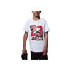 Jordan Letter Logo Printed Round Neck Short Sleeve T-Shirt Kids Tops White FB1597-100