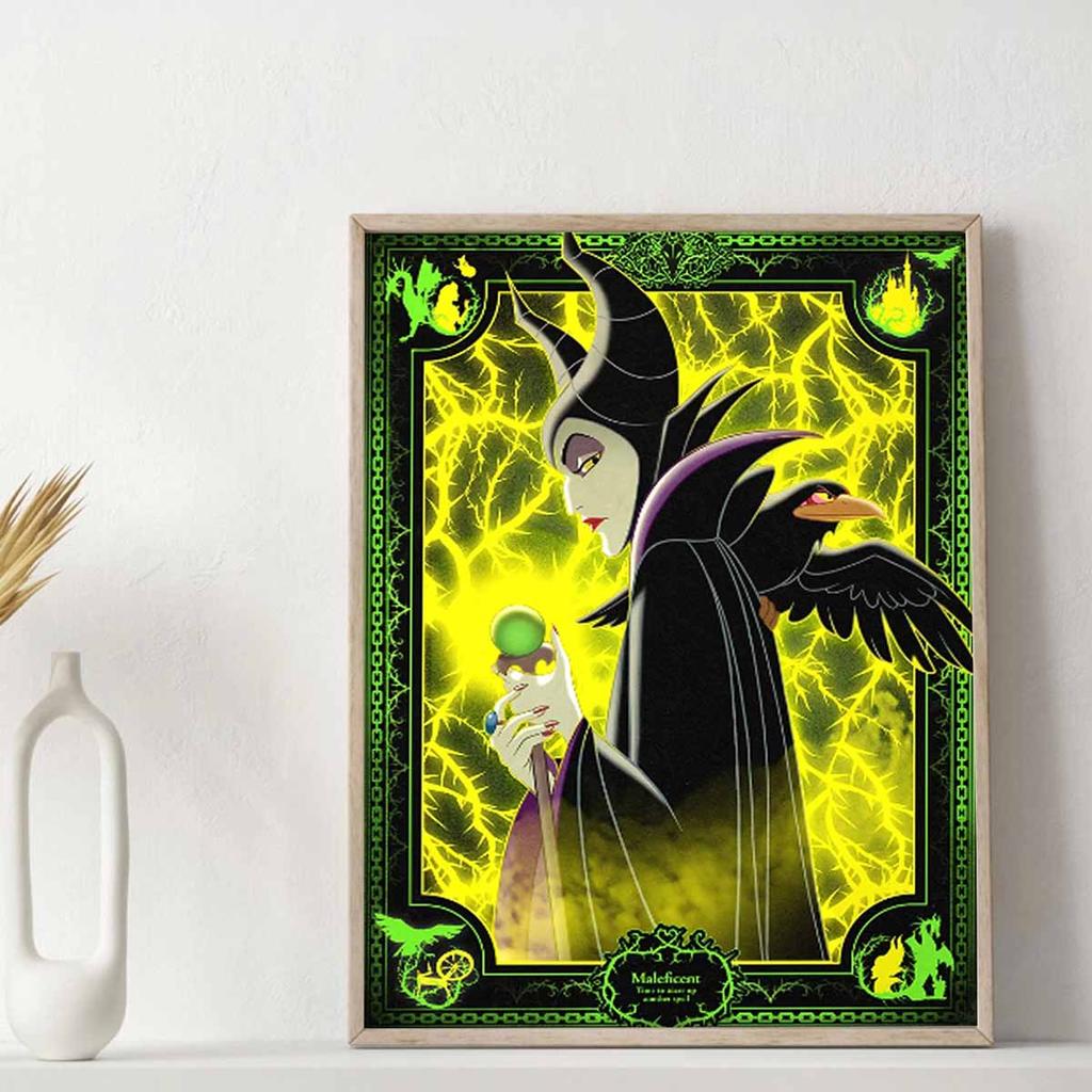 DIY Diamond Painting Evil Witch Cross Stitch Kit Mosaic Art Diamond Painting Full Circle Diamond Home Decoration