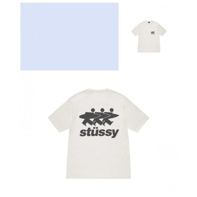 Mens Loose Fit Cotton Blend Short Sleeve T-Shirt With Cartoon Print Breathable Casual Tee Teens Adults