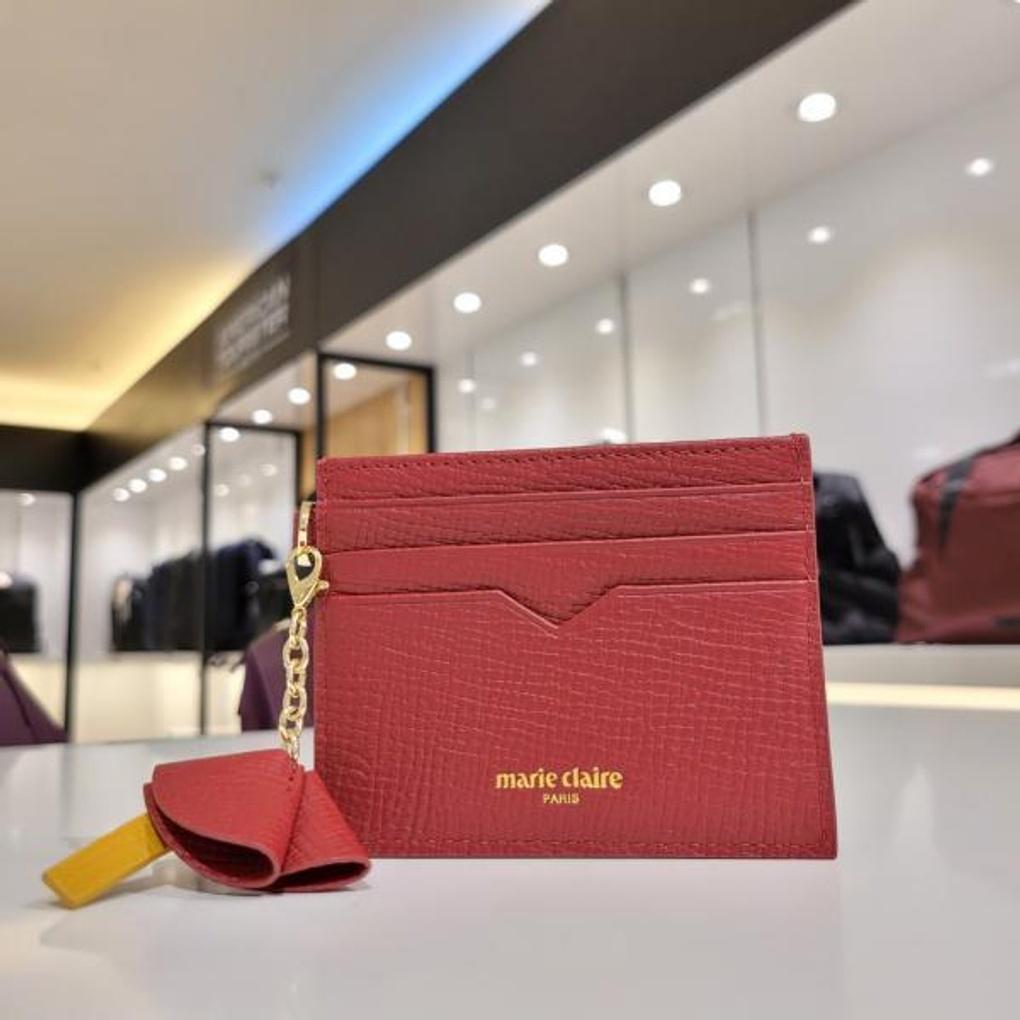 Marie Claire Ultra-Slim Natural Leather Casual Card Holder Wallet