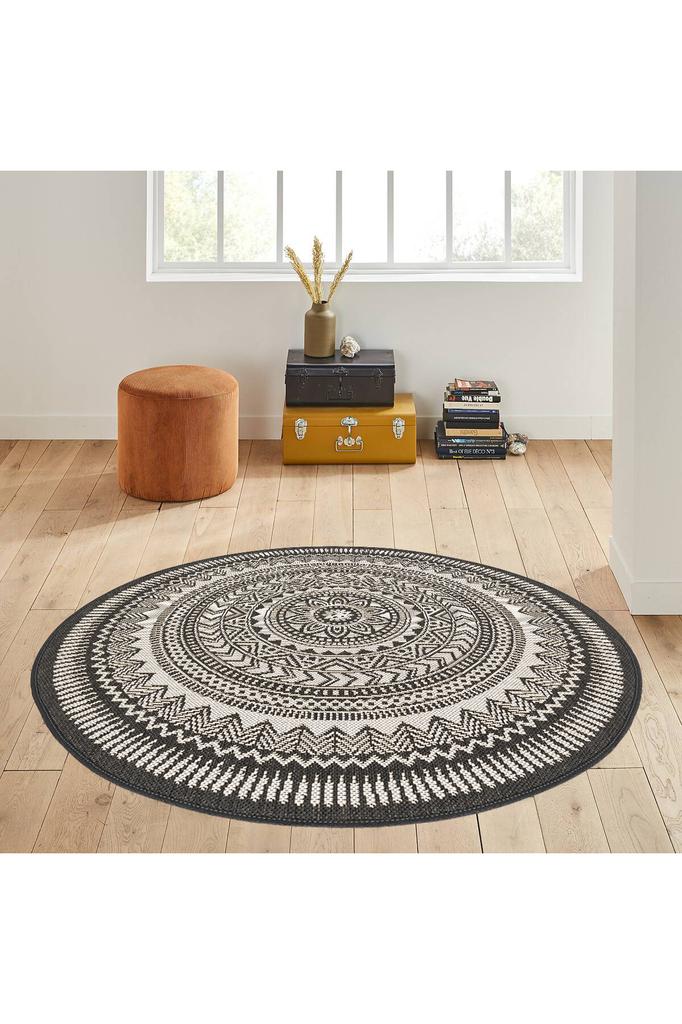 Rovigo Home Washable Round Printed Carpet RHM7004