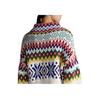 Polo Ralph Lauren FW22 Logo All Over Print Loose Fit Mock Neck Sweater Women Sweater Multicolor WMPOSWENC020545-100
