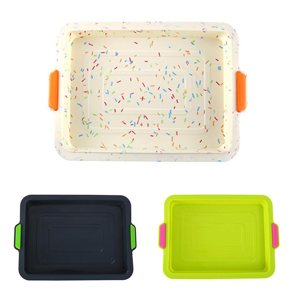Rectangle Bread Non-stick Baking Cake Mold Tray Silicone Pan Bakeware DIY Tool