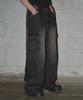Ledeoli Hooked Cargo Denim Pants [Vintage Black]