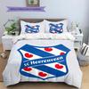 SC Heerenveen Pattern Bedding Home Decoration Birthday & Festival Gift (1 * duvet cover + 2 * pillowcase, without core)