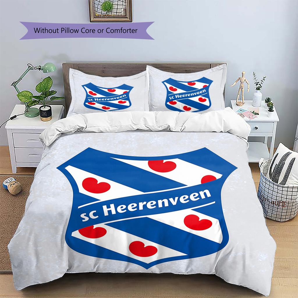 SC Heerenveen Pattern Bedding Home Decoration Birthday & Festival Gift (1 * duvet cover + 2 * pillowcase, without core)