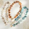 Irregular Shell OT Buckle Bracelet Necklace Female, Seaside Vacation Travel Accessories