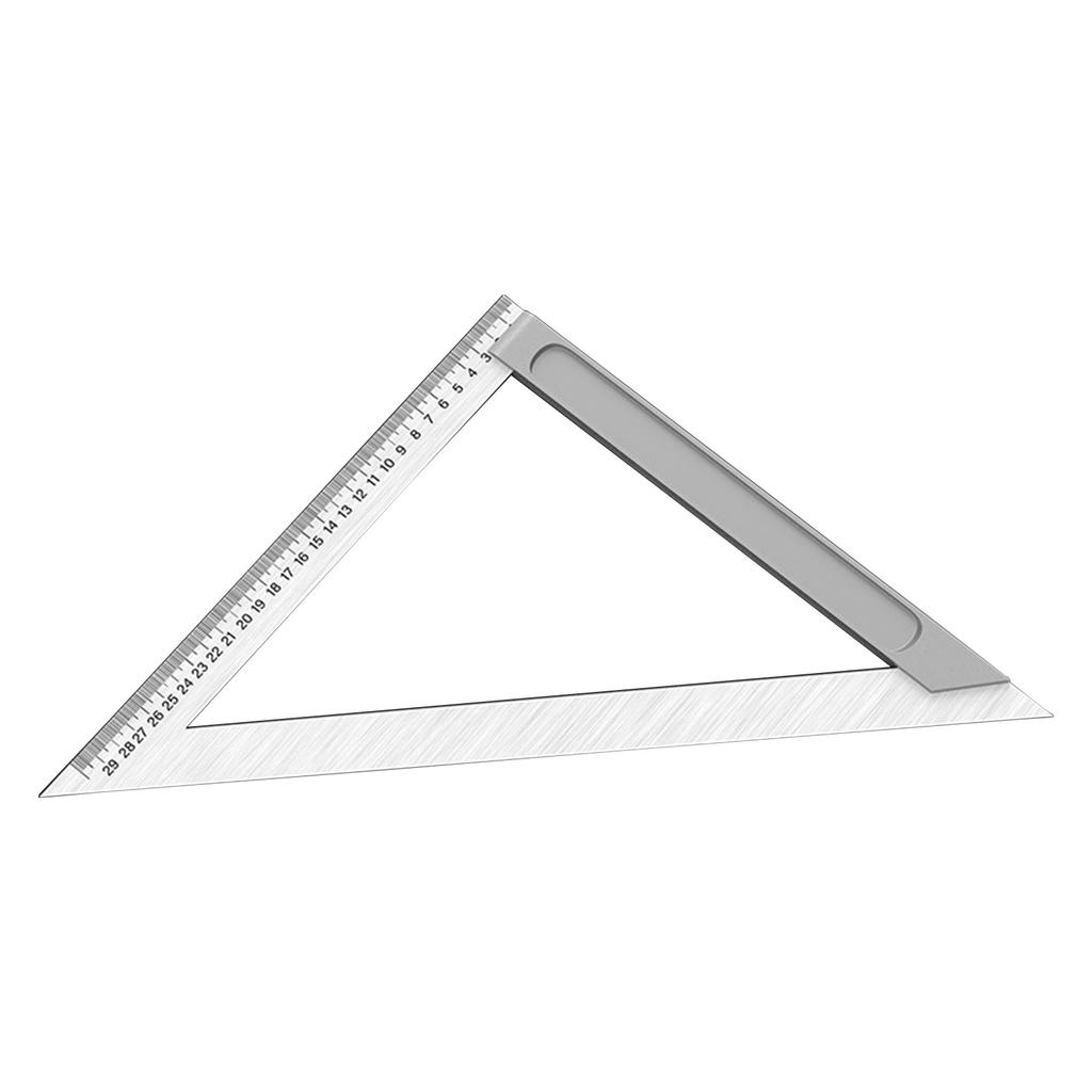 Stainless Steel Triangles Ruler 150mm/200mm/300mm Measuring Tool Protractors for Engineers Architects Students Enthusiasts