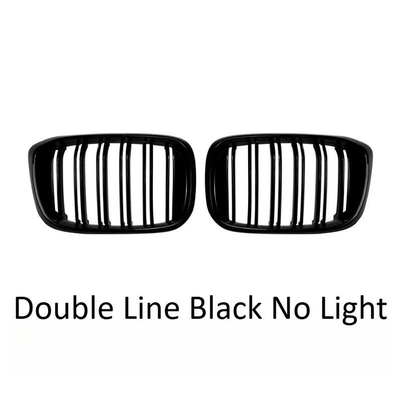 Single Double Line Front Kidney Grille For BMW X3 X4 G01 G02 2018-2021 Bumper Grill Upgrade Exterior Trim Car Styling Accessorys