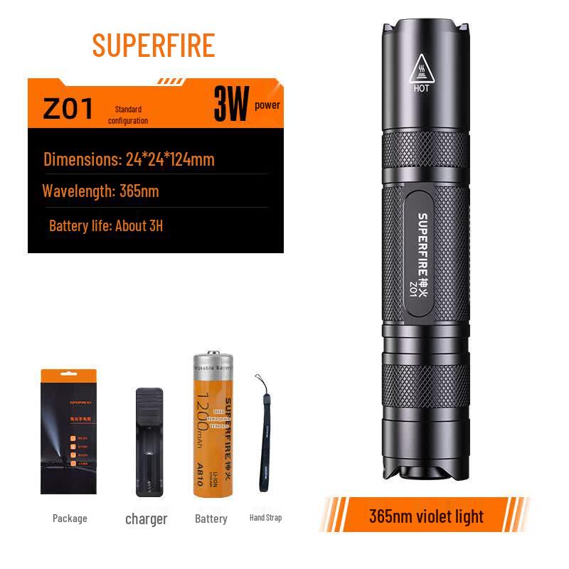 SupFire Z01 UV Detection Flashlight