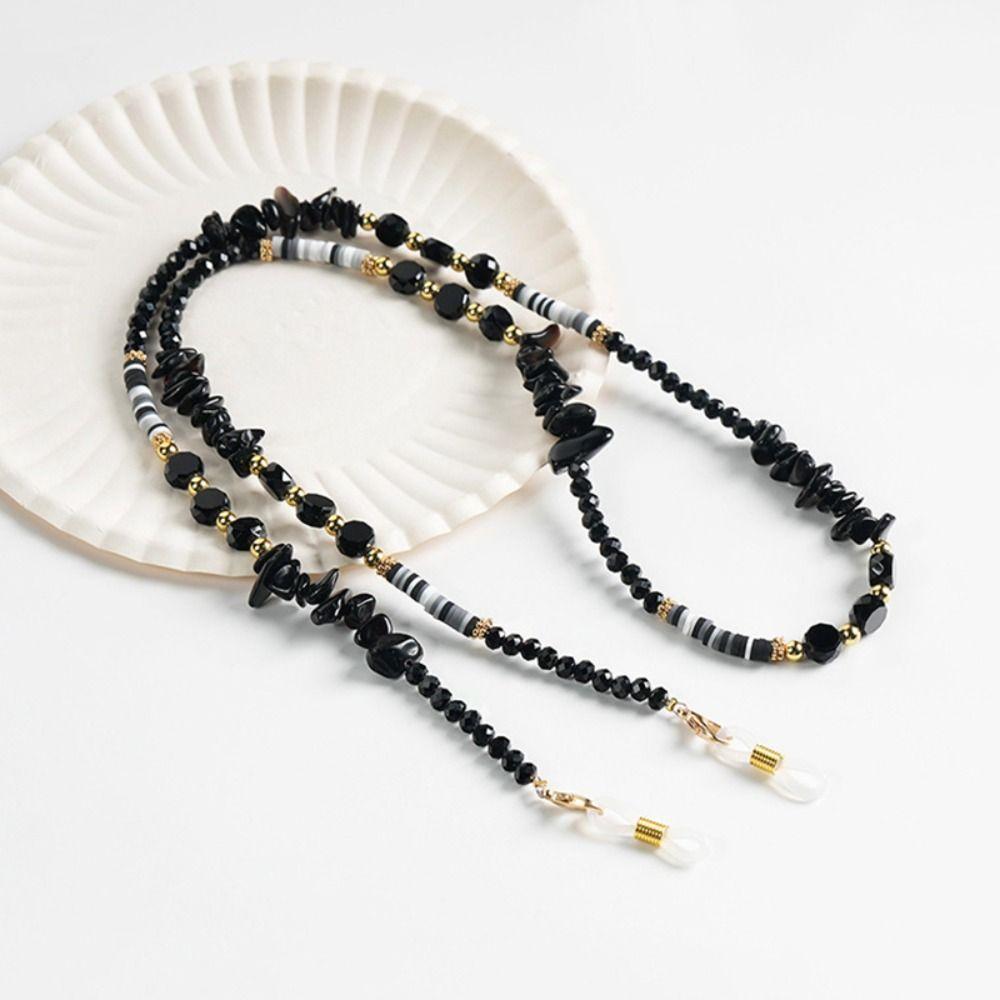 Colorful Beads Glasses Chain Soft Ceramic Eyeglass Lanyard Eyeglass Chain Holder Outdoor Use