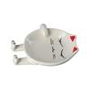 Kitchen Storage Organizer Cat Design Ceramic Utensil Rack Stove Holder Spoon Rest Pot Lid Stand