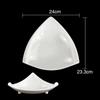 Pure White Plastic Irregular Plate Dish Commerce Serving Tray BBQ Picnic Plates Dessert Snacks Fruit Dishes Kitchen Tableware