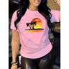 Women's personalized printed casual short sleeves
