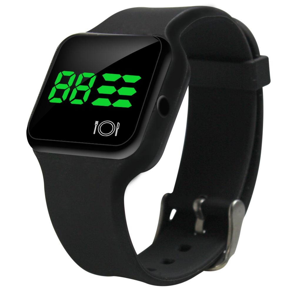 Cute Children s Light Digital Square LED Sport Watch Luxury Adult Student Electronic Watch Silicone Shell Alarm OEM