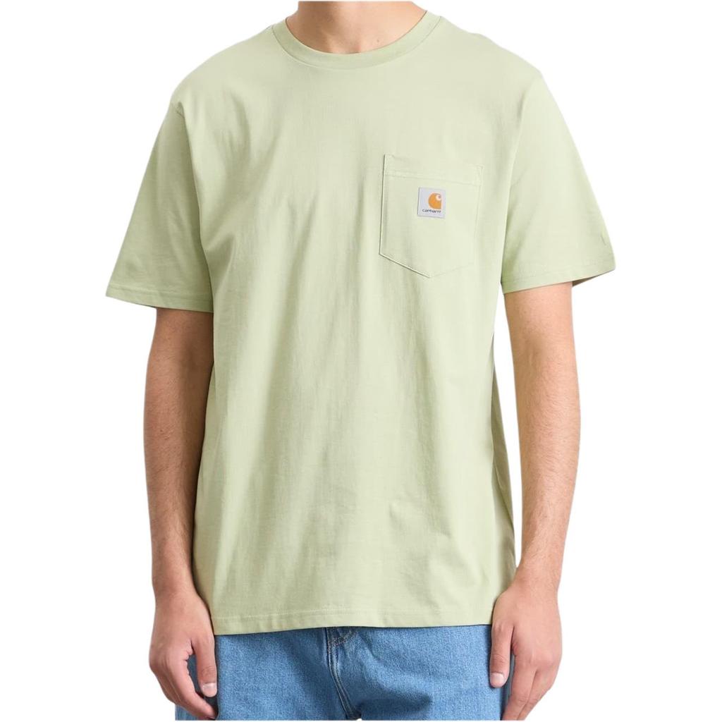 Carhartt WIP Solid Color Crew Neck Drop Shoulder Short Sleeve T-Shirt Men Tops I030434-UVXX