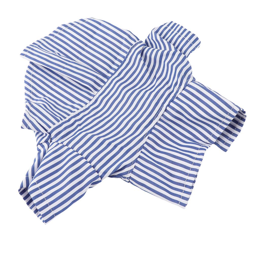 Gestreiftes Hundehemd Atmungsaktiv Lässig Kurzarm Welpenkleidung mit Schleife für Teddy Pomeranian für Frühling Herbst