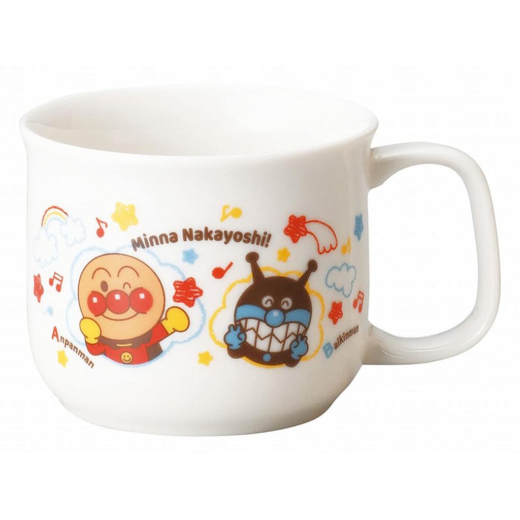 Kanesho Toki Tableware Gift Nakayoshi Series "Go! Anpanman" Set, 066740, White, 30.5cm