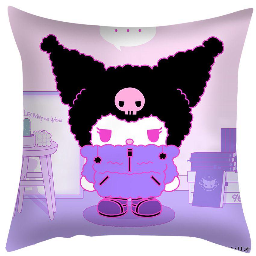 Soft And Durable My Melody Kuromi Cartoon Anime Plush Pillow Cushion Reading