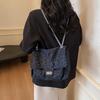 Korean leopard print fashion tote bag new chain underarm shoulder bag large capacity popular messenger bag