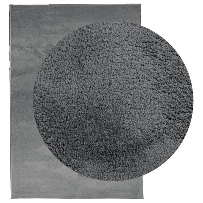 VidaXL Short Pile Rug, Floor Carpet, Area Rug, Living Room Bedroom Rug, Modern, Anthracite 375471