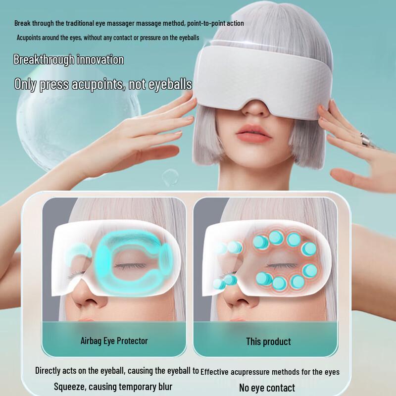 Chigo Smart Heated Eye Massager with Bluetooth Music CN Plug (adapter Included)
