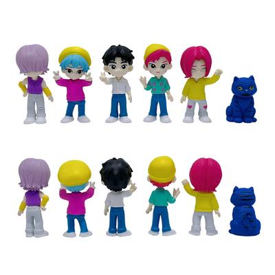 Kpop Demon Hunters Anime Figure Toys Cute PVC Saja Boys Action Figure Model Dolls Kids Birthday Decoration Toy Gifts