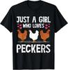 Funny Chicken Owner Art For Women Girls Chicken Lover Farmer T- Shirt