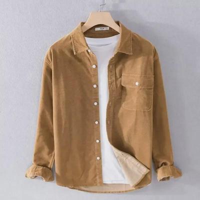 Men’s Japanese-Style Corduroy Long-Sleeve Jacket - Casual Autumn Trend