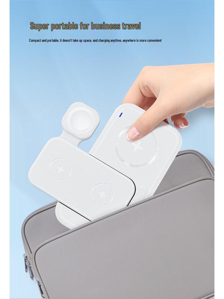 4-in-1 Foldable Wireless Charging Stand for iPhone, AirPods, and Apple Watch