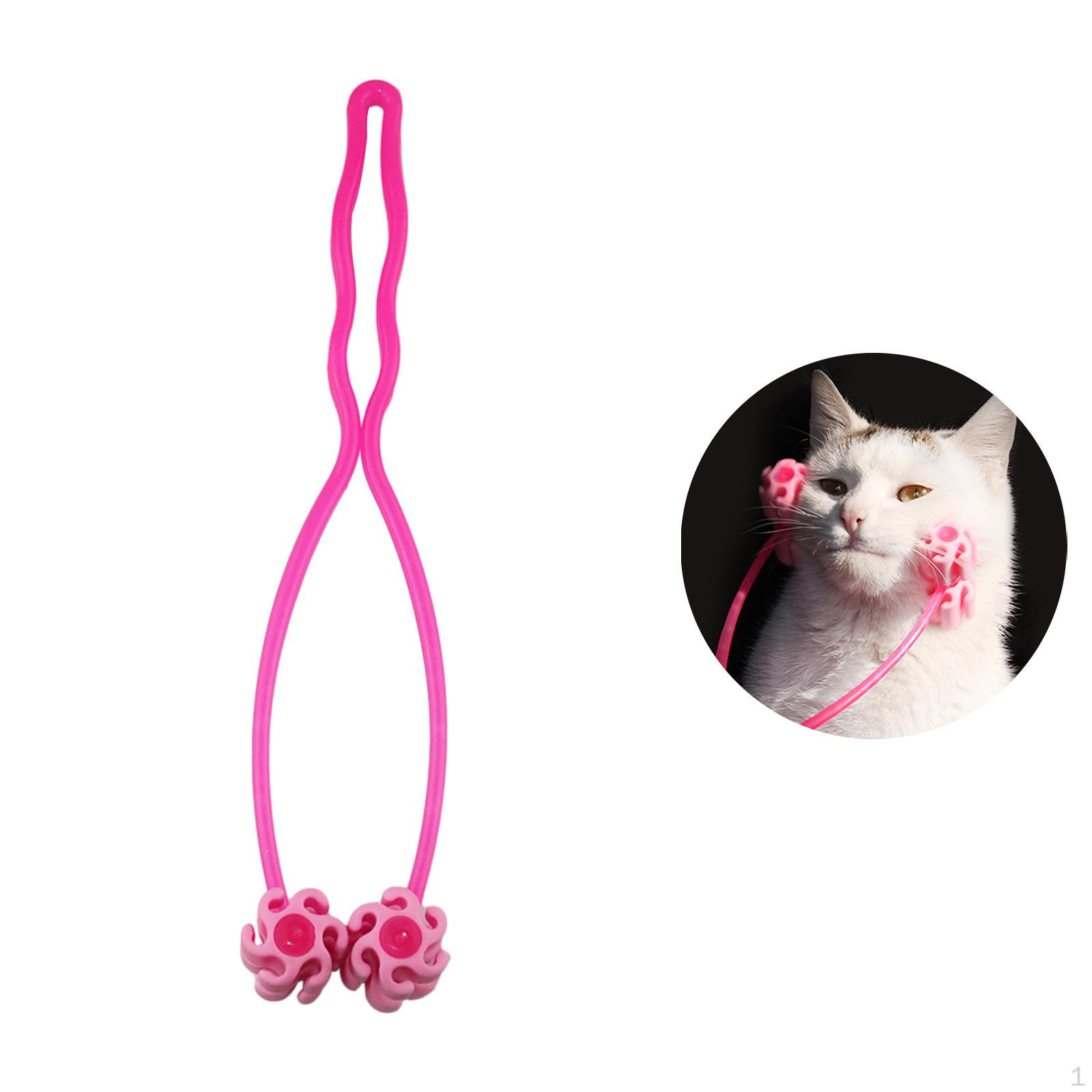 

Массажер для кошек с тонким лицом Массаж тела Инструмент для ухода за домашними животными Интерактивный для