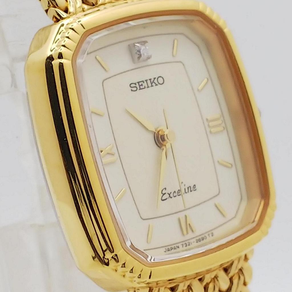 [USED] 473 Free Shipping Battery Replacement SEIKO Excellence Women's Watch