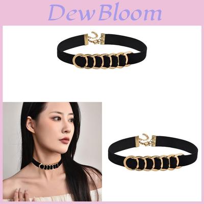 Geometric Style Womens Hip Hop Circle Choker Necklace For Fashion Casual Wear