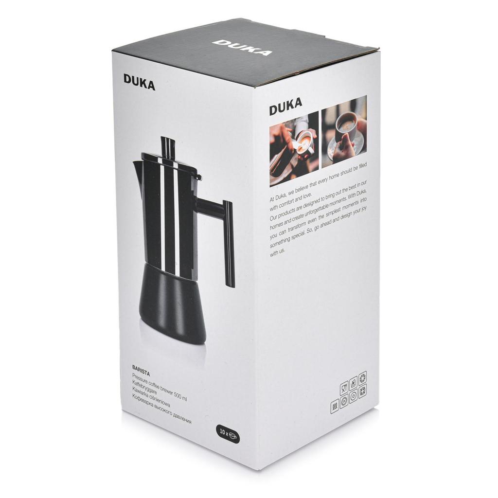 Barista Stovetop Espresso Maker, Steel, 10F