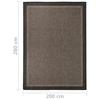Flatweave Outdoor Rug, 200X280 Cm, Dark Brown