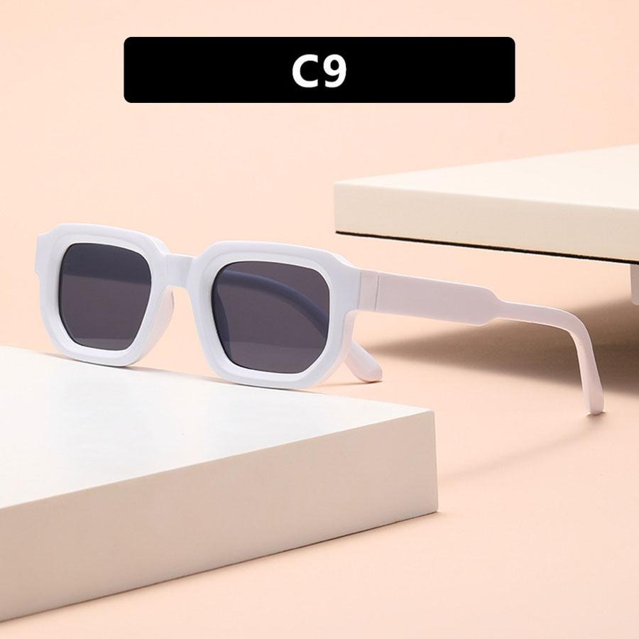 New Men Vintage Rectangle Frame Sunglasses Fashion Retro Sun Glasses Luxury Brand Design Glasses UV400 Eyewear Women Goggles