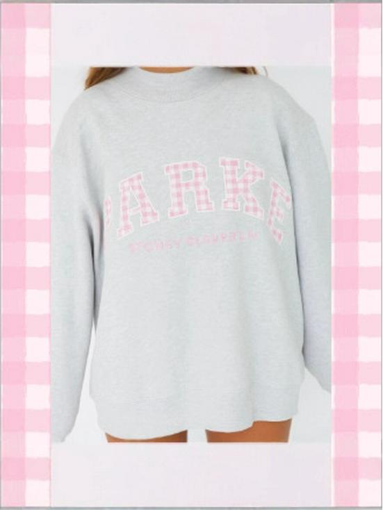 205 Kapuzenpullover mit gesticktem Logo, Langarm, lockere Passform, mit Tasche